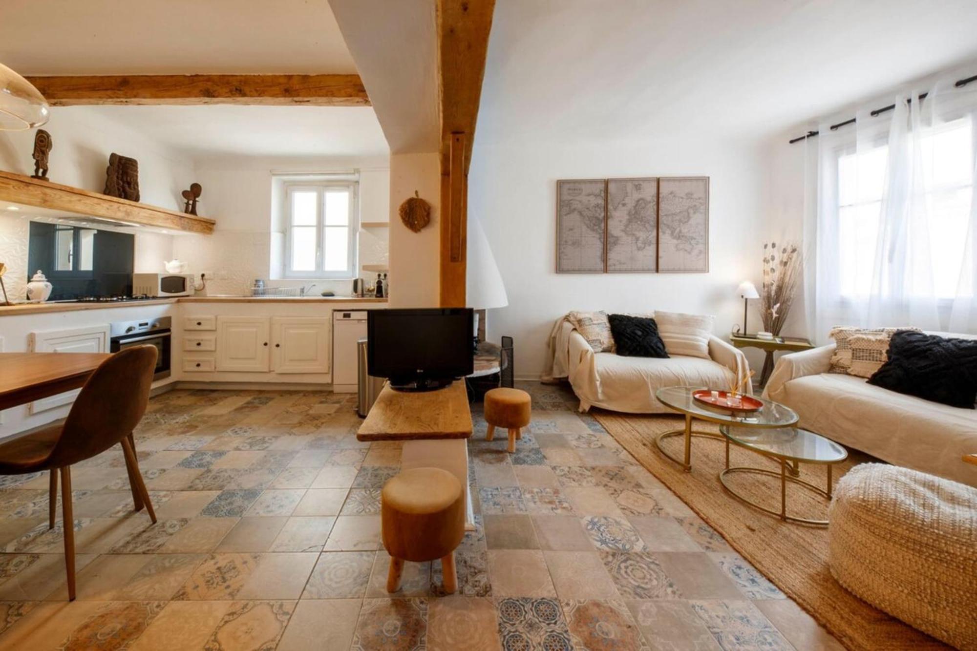 Vieil Antibes : beau duplex avec terrasse vue mer Extérieur photo